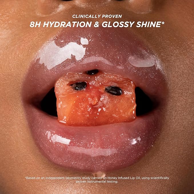 Gisou Honey Gloss On The Go Travel Set, Wildflower Honey Hair Perfume, Watermelon Sugar Lip Oil, Hair Oil, Shine-Boosting