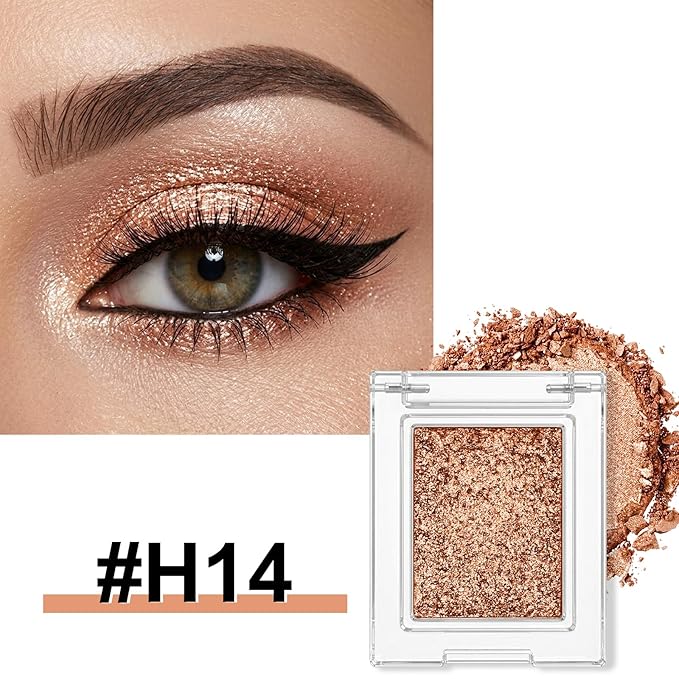 Erinde Matte Eyeshadow Palette Makeup, Neutral Single Eye Shadow Powder