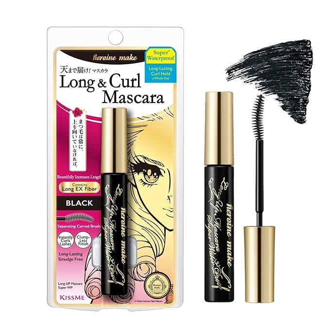 KISSME Heroine Make Long UP Mascara Super WP, Super Long-Lasting! Long & Curl Mascara
