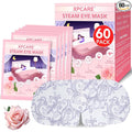 XPCARE 60 Pack Steam Eye Masks for Dry Eyes, SPA Warm Sleep Eye Mask, Disposable Heated Eye Mask for Dark Circles, Puffy Eyes, Relief Stress Eye Fatigue(Rose)