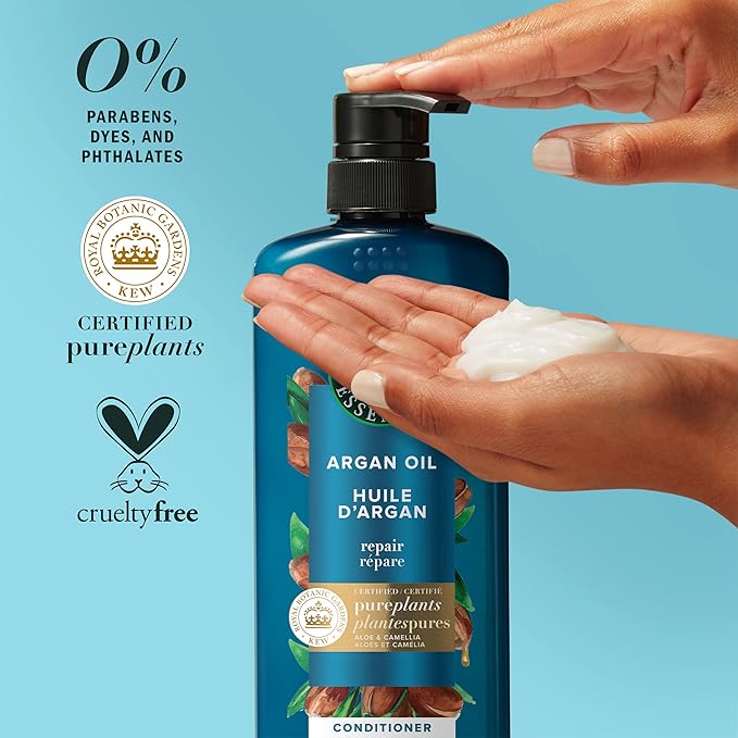 Herbal Essences Argan Oil Repair Shampoo & Conditioner Set, Moisturizes & Smoothes, Paraben-Free, Color-Safe, pH-Balanced, Citrus Scent, 20.2 Fl Oz, 2-Pack