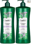 Suave Invigorating Shampoo with Rosemary & Mint, Refreshing & Replenishing Care for Healthy-Looking Hair, No Parabens, Phthalates, or Dyes, 28 FL OZ Bottle (Pack of 2)