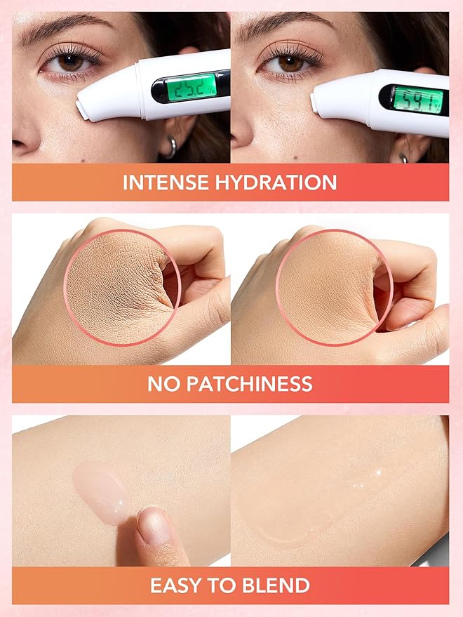 SHEGLAM Melon Melt Niacinamide Serum Primer Smooth Skin Deep Moisturizing for Perfect Makeup