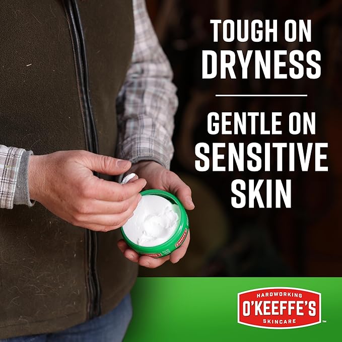 O'Keeffe's Working Hands Hand Cream for Extreme Dryness - 3.4 oz Jar (12 Pack) - Repairing Skincare for Cracked, Dry Hands