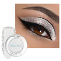 MAKI YIKA Shimmer Silver White Crème Eyeshadow Single, Shimmer Cream Eye Shadow palette for Women, Color Stay Long Lasting Waterproof Eye Makeup Monochrome Eyeshadows,#13