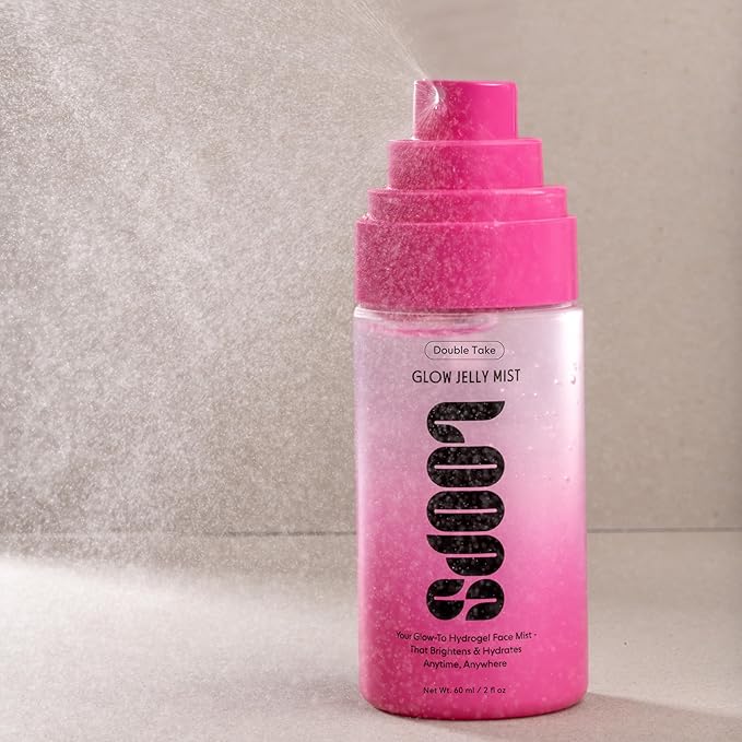 LOOPS Beauty Double Take Korean Jelly Mist – Radiance-Boosting Facial Spray with Sunflower Seed Oil and Hyalurosmooth – Hydrating & Pore-Refining Micro-Gel Mist for a Dewy Glow – 1.7 fl oz