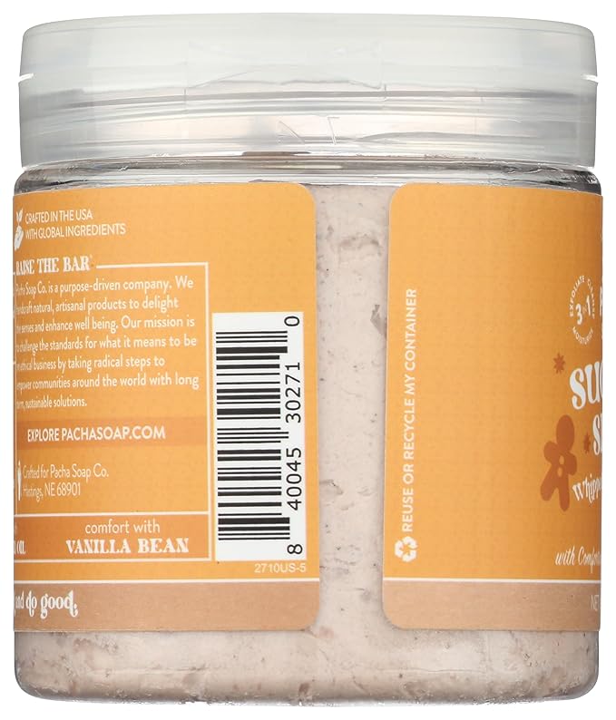 PACHA SOAP Sugar & Spice Whipped Soap & Scrub, 8 OZ