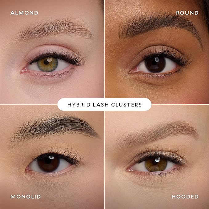 Velour Xtensions Eyelash Refills - False, Individual Vegan Lash Extensions - Lightweight, Fluffy, Reusable, Handmade Lashes - Wear up to 3 Weeks, Lash Clusters, Soft and Comfortable, All Eye Shapes