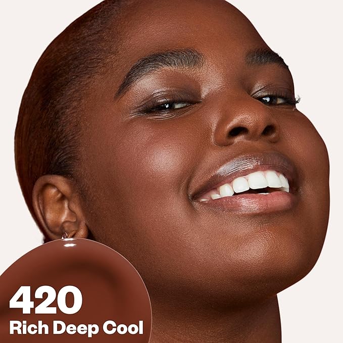 Kosas Revealer Liquid Foundation SPF 25 – Medium Buildable Coverage, Hydrating Natural Glow Finish, Rich Deep Cool 420