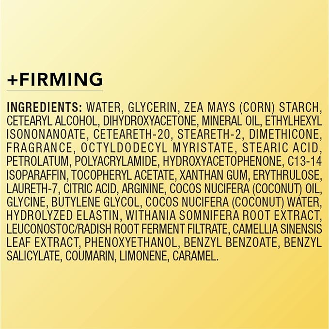 Jergens Natural Glow +Firming Self Tanner Body Lotion, Fair to Medium Skin Tone, Sunless Tanning Moisturizer with Collagen and Elastin. Helps to Visibly Reduce Cellulite, 7.5 Fl Oz (Pack of 4)