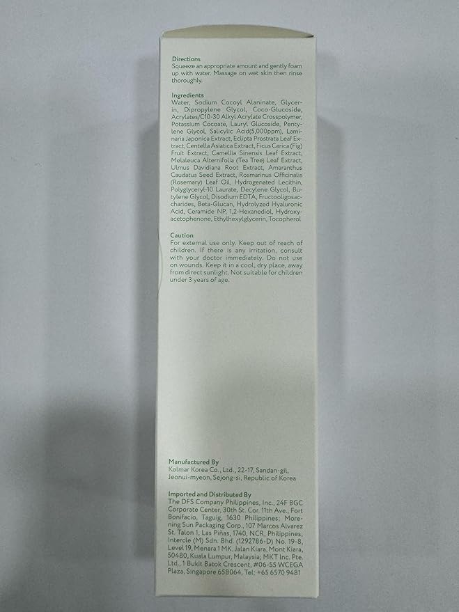 Face Republic Calming Salicylic Acid Cleanser 100ml 3.38 fl oz | Acne Care, Low pH Gel Foam | Calming, Clarifying, Oil Control | Salicylic Acid, Centella Asiatica, Tea Tree | Vegan Korean Face Wash