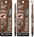 REVLON ColorStay Pencil Waterproof Eyeliner, Smudge-Proof, Eye Makeup with Built-In Sharpener, 203 Brown, 0.01 oz (Pack of 2)