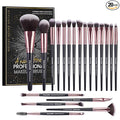 Make up Brushes, 20 Pcs Professional Makeup Brushes Set Foundation Eyeshadow Blush Brush,Travel Kabuki Blending Concealers Face Powder Eye Makeup Brush Sets with Gift box(Black)