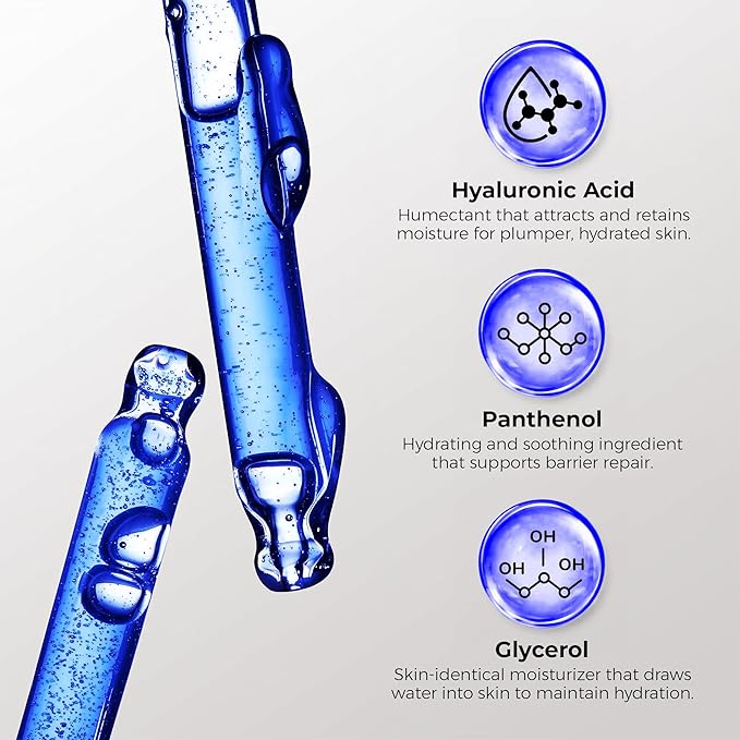 Skin Deva Copper Peptide Serum, Copper Peptides + Hyaluronic Acid Serum + Argireline and Matrixyl 3000 Lightweight Hydrating, Supports Smooth & Firm-Looking Skin, Supports Firm Youthful-Looking- 1oz