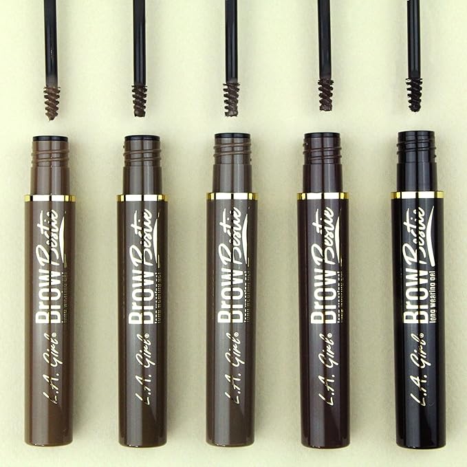 L.A. Girl Brow Bestie Gel With Dual-Ended, Soft Black GBG385
