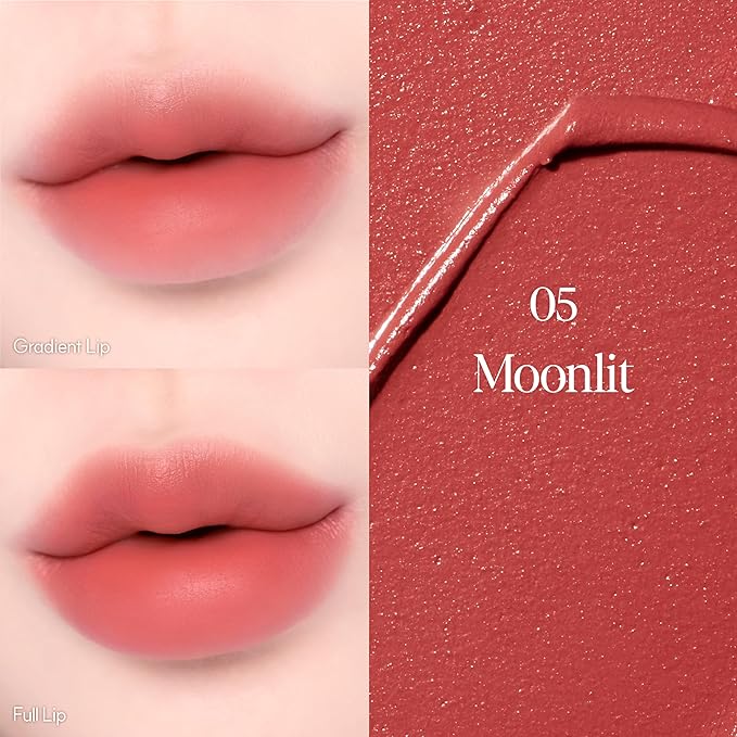 Espoir Couture Lip Tint Fitting Blur #5 Moonlit | Smudge-Proof Fixing Lip Stain, Soft & Creamy Texture without Flaking, Lightweight and Comfortable Matte Finish, Korean Makeup, Vegan, 0.14 oz