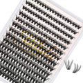 Uilulu Lash Clusters D Curl Individual Lashes 40D 0.07D 9-16 MIX 280 Clusters Lashes DIY Lash Extensions at Home False Lashes Wispy Eye Lash Clusters(40D, 9-16 mix)