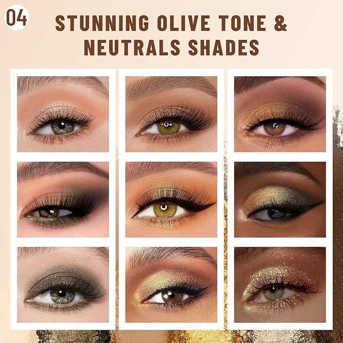 SUSIKEKI 2PCS 6 Colors Mini Eyeshadow Palette Makeup with Brush Set Neutral Nude Eye Shadow Brown & Olive-colored Matte Shimmer Make Up Pallet with Mirror Highly Pigmented Travel Size Gift Kit