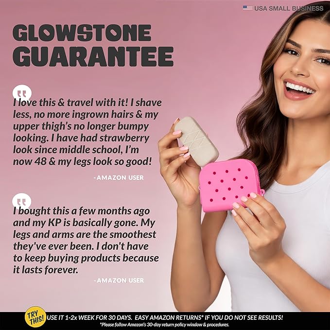 GET EVEN LEG SCRUB: Body & Leg Exfoliator for Ingrown Hair, Strawberry Legs, Dead Skin Remover for Body - Exfoliating Stone for Body KP Bump - Stone Body Scrubber for Dry Skin, Feet & Cracked Heel