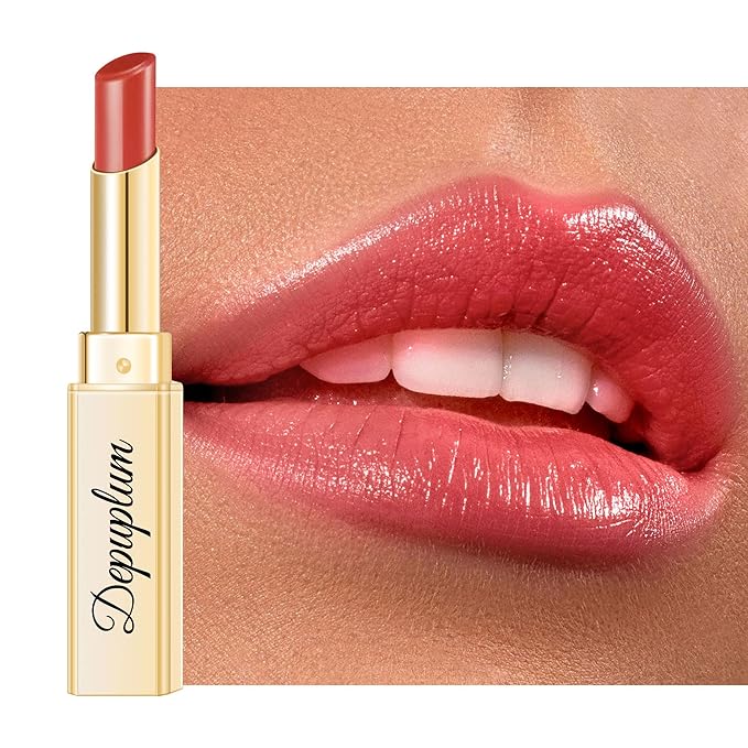 Depuplum Red Pink Lipstick for Women Moisture Lip Gloss Tinted Lip Balm Sheer Lipsticks for Mother's Day Nourishing Hydrate Glossy Lipstick for Dry Lips,DM66 Berry