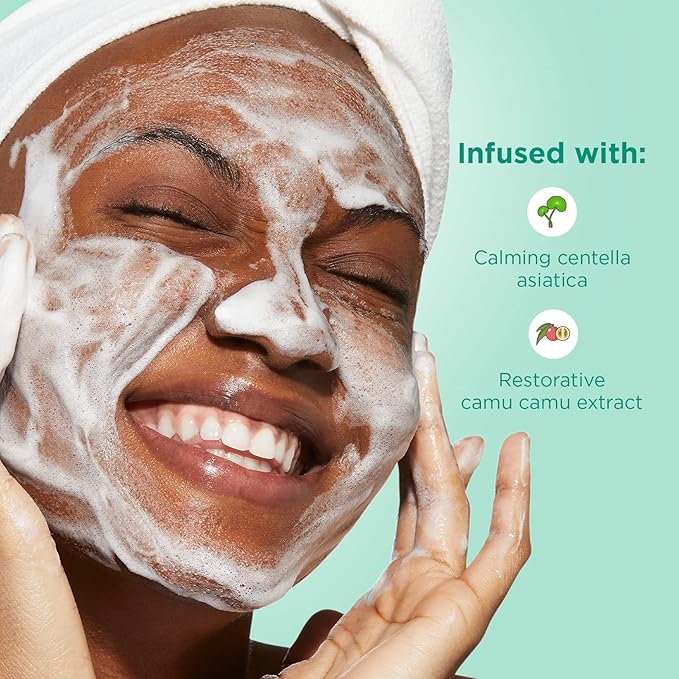 JOAH Heal Me CICA Gentle Foam Cleanser, Korean Skin Care Face Wash with Centella Asiatica and Camu Camu Extract, Suitable for Sensitive Skin, pH Balanced, Cruelty-Free, 6.76 oz, White