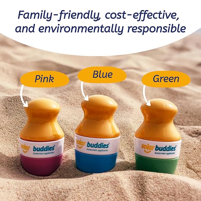 Solar Buddies Sunscreen Applicator - Camo Single - Refillable Roll on Sponge Sunscreen, Suncream & Lotion Applicator For Kids, Adults & Families - Holds 3.4fl oz, Perfect Size for Travel