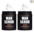 Body Prescriptions Men’s Exfoliating Body Scrub – Ultimate Skin Cleansing Wash in Jar with Twist-Top Lid, For All Skin Types, 21 Ounce (Pack of 2), Mahogany