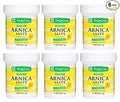 De La Cruz Arnica Salve Foot Care Cream for Dry Cracked Heels & Feet, Skin Care, Hand Salve, 24 Hour Moisture Balm - 2 OZ (6 Pack)