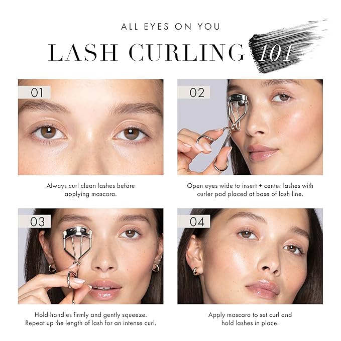 Tweezerman Pro Master Black Eyelash Curler - Designed for Almond-Shaped Eyes