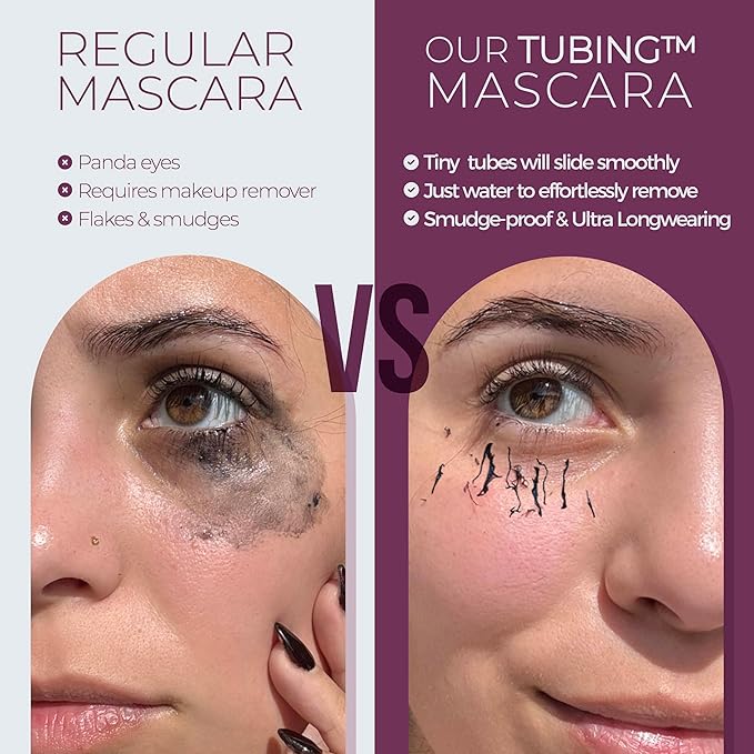 Blinc UltraVolume Tubing Mascara – Dramatic Volume & Length, Curling, Longwear, Smudge & Flake Proof, Conditioning Jojoba, Sensitive Eyes Safe, Vegan
