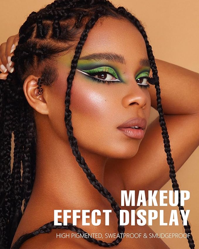 MAKI YIKA Green Eyeshadow Palette Green Eye Shadow for Women Long Lasting Makeup Pigmented & Ultra Blendable Matte Eyeshadows, 9Green