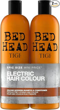 TIGI Bed Head Urban Antidotes Colour Goddess Shampoo and Conditioner Set for Dyed Hair, Color Protectant Hair Care Duo, 25.35 fl oz.