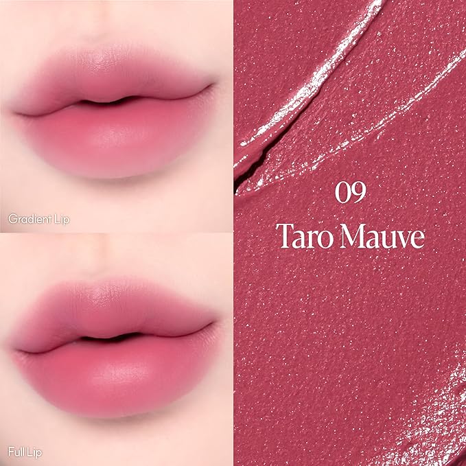 Espoir Couture Lip Tint Fitting Blur #9 Taro Mauve | Smudge-Proof Fixing Lip Stain, Soft & Creamy Texture without Flaking, Lightweight and Comfortable Matte Finish, Korean Makeup, Vegan, 0.14 oz