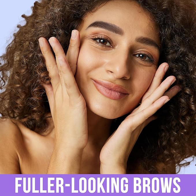 Vevivia Eyebrow Pen and Eyebrow Gel - Brow Pen 2-in-1 Eyebrow Pencils for Women with Micro-Fork Tip and Brow Gel Clear, Eyebrow Makeup for All-Day Defined, Fuller Brows, Black Brown