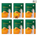 6 Pairs Hand Mask for Dry Cracked Hands,Nourishing Moisturizing Gloves,Hands Moisturizer for Deep Moisturizing,Silky Smooth Moisturizing Gloves,Hand Care Mask Set(L)