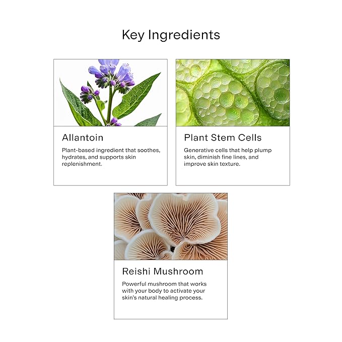 CLEARSTEM - CELLRENEW - Collagen Stem Cell Serum - Acne + Youthful Skin Face Serum - Hyaluronic Acid, Reishi, Aloe Vera - Facial Skin Care Products - Gluten Free, Cruelty Free - 1.35 Fl Oz / 40 mL