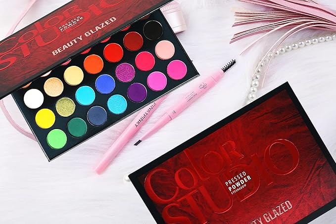 Color Studio Eyeshadow Palette, Highly Pigmented 35 Shades Matte and Shimmers Makeup Palette, Waterproof Blendable Eye Shadow, Cruelty- Free Makeup Pallet