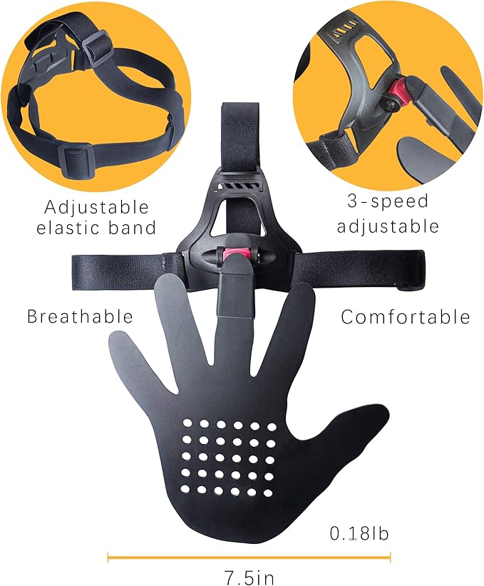 3D Hand-in-Face Basketball Training Mask, 2nd Gen with Moisture Wicking Sponge & Adjustable Strap, Enhance Shooting Accuracy Under Pressure for All Ages