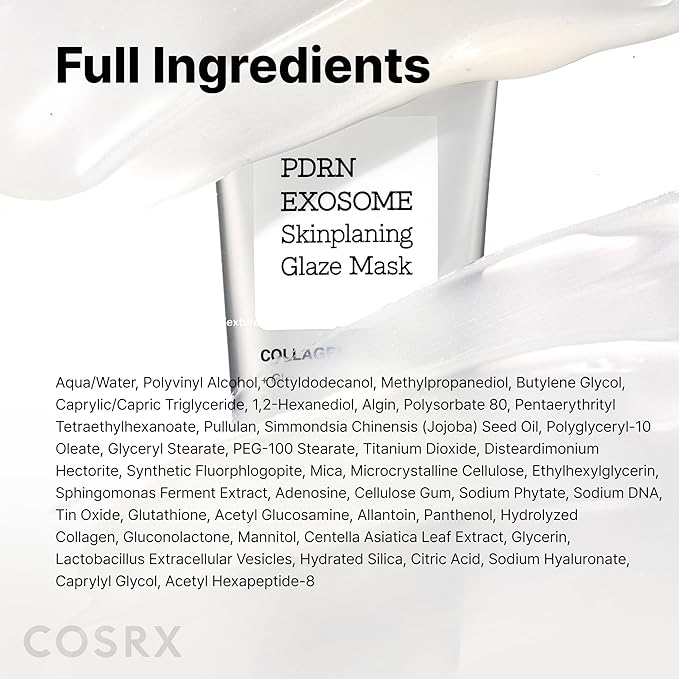 COSRX PDRN EXOSOME Glaze Wrapping Mask with SALMON DNA PDRN, Instant Glow, Easy Peel-Off Overnight Mask for Glass Skin, Firmness, Elasticity & Skin Texture Care, Mothers day gift, Korean Skin Care