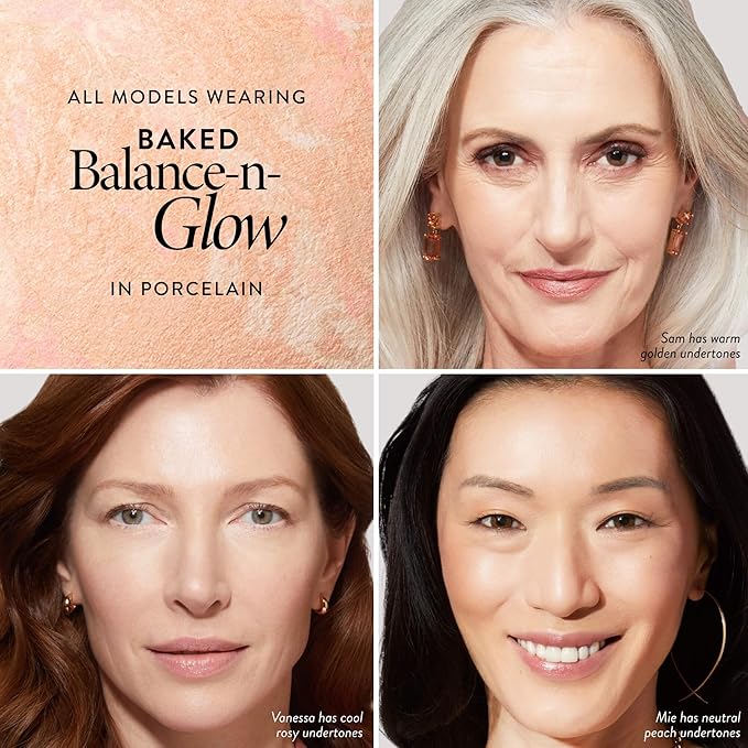 LAURA GELLER NEW YORK Baked Balance-N-Glow Illuminating Foundation - Porcelain - Buildable Sheer to Light Coverage - Satin Finish