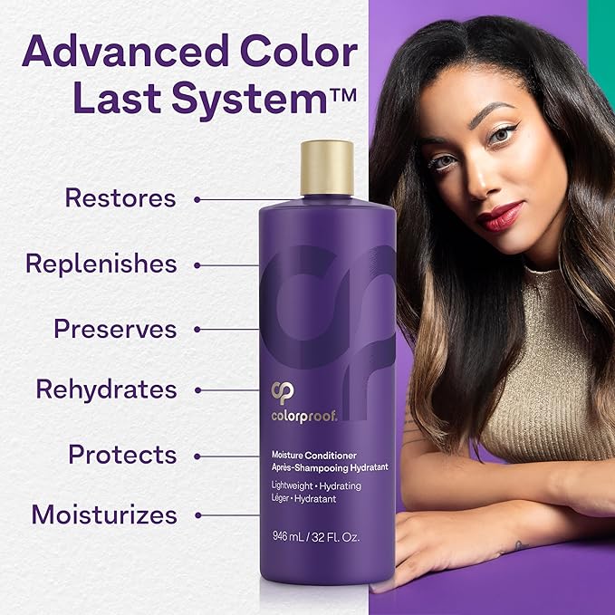 Colorproof Sulfate-Free Moisturizing Conditioner For Women 32 FL Oz | Hydrating Conditioner With Mojito Mint Scent | Vegan And Color-Safe Formula | Adds Volume & Protects Hair Color