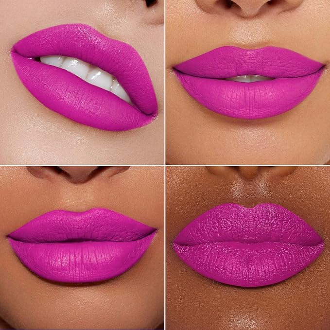 MAKI YIKA Hot Pink Lipstick for Women Color Stay Long Lasting Lipsticks No Smudge Matte Liquid Lipstick Transferproof Cruelty-Free Lip Color for Mother's Day,Pink Soul