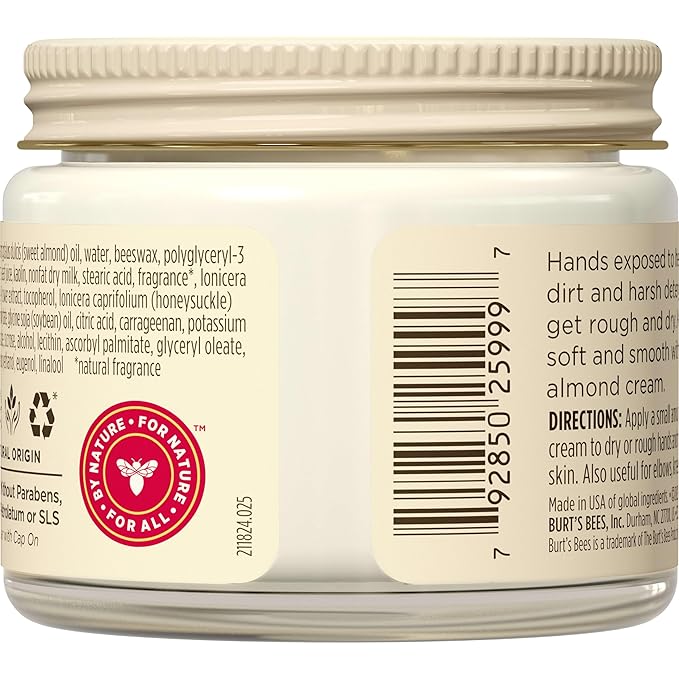 Burt's Bees Almond & Milk Hand Cream, 2 Oz