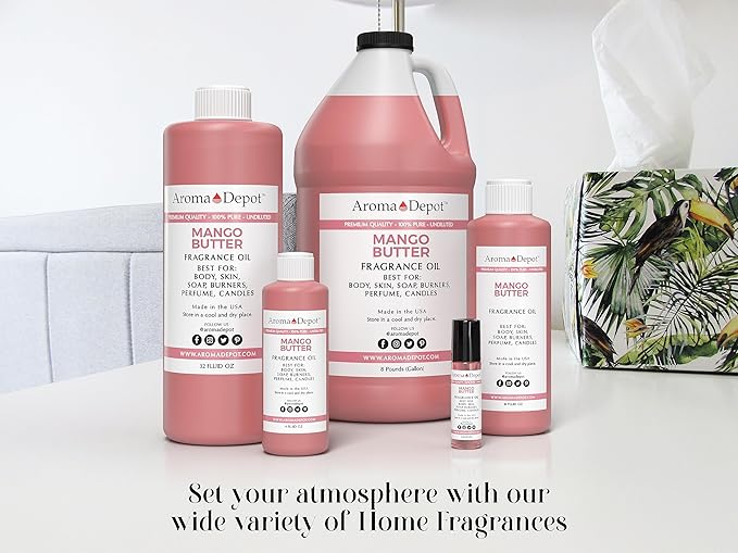 Aroma Depot Mango Butter Perfume/Body Oil (7 Sizes) Our Interpretation, Premium Quality Uncut Fragrance Oil (1 Bottle 1/3 Roll On (10ml))