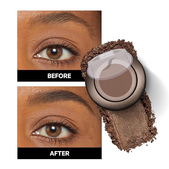 SORMÉ Smudge Proof Long Lasting Eye brow Powder for Women - Always Perfect Brows with Brush and 3 Shaping Eyebrow Stencils (Fine, Medium, Full) - Finest Color Pigment Eyebrow Filler - Soft Smoke