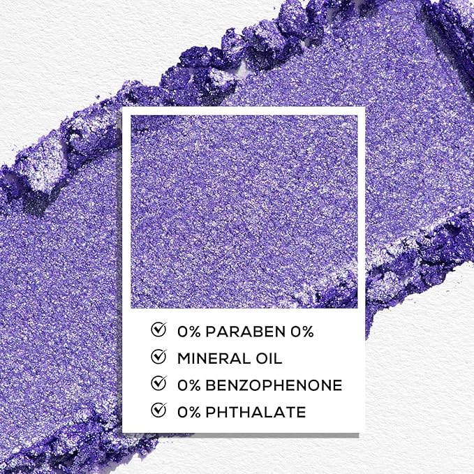 MAKI YIKA Dark Purple Crème Eyeshadow Single, Shimmer Cream Lavender Eye Shadow palette for Women Color Stay Long Lasting Waterproof Eye Makeup Monochrome Eyeshadows,#16