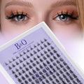 B&Q Wispy Lash Clusters Full B20,Eyelash Clusters 156PCS Comfortable band Cluster Eyelash Extensions,8-18mm Volume Individual Lashes Lightweight D Curl Lash Clusters Soft Eyelashes Natural Look(B20)