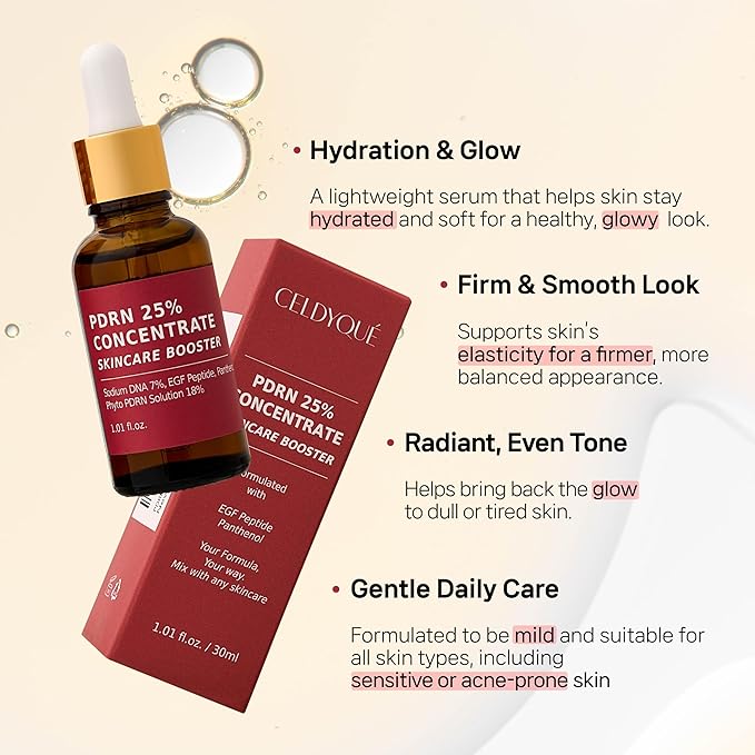 Salmon DNA PDRN Pro Renewal Set – 25% PDRN Concentrate Booster + 12% PDRN Microneedling Serum w/Volufiline + 12% PDRN Cream – EGF Peptide, Niacinamide & Hyaluronic Acid Hydrating, Korean Skincare