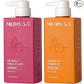 Medix 5.5 Retinol Body Lotion + Argan Oil Cream 2PC Skin Care Set Body & Face Moisturizer | Firming Body Lotion Bundle Reduces Look Of Wrinkles, Cellulite, Crepey Skin, & Uneven Skin Tone, 2PC