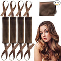 Lanzhire Jumbo Heatless Hair Curlers for Overnight Curls, Blowout Flexi Rod with Ribbon, No Heat Curlers to Sleep In, Soft Overnight Heatless Rods for All Hair Types